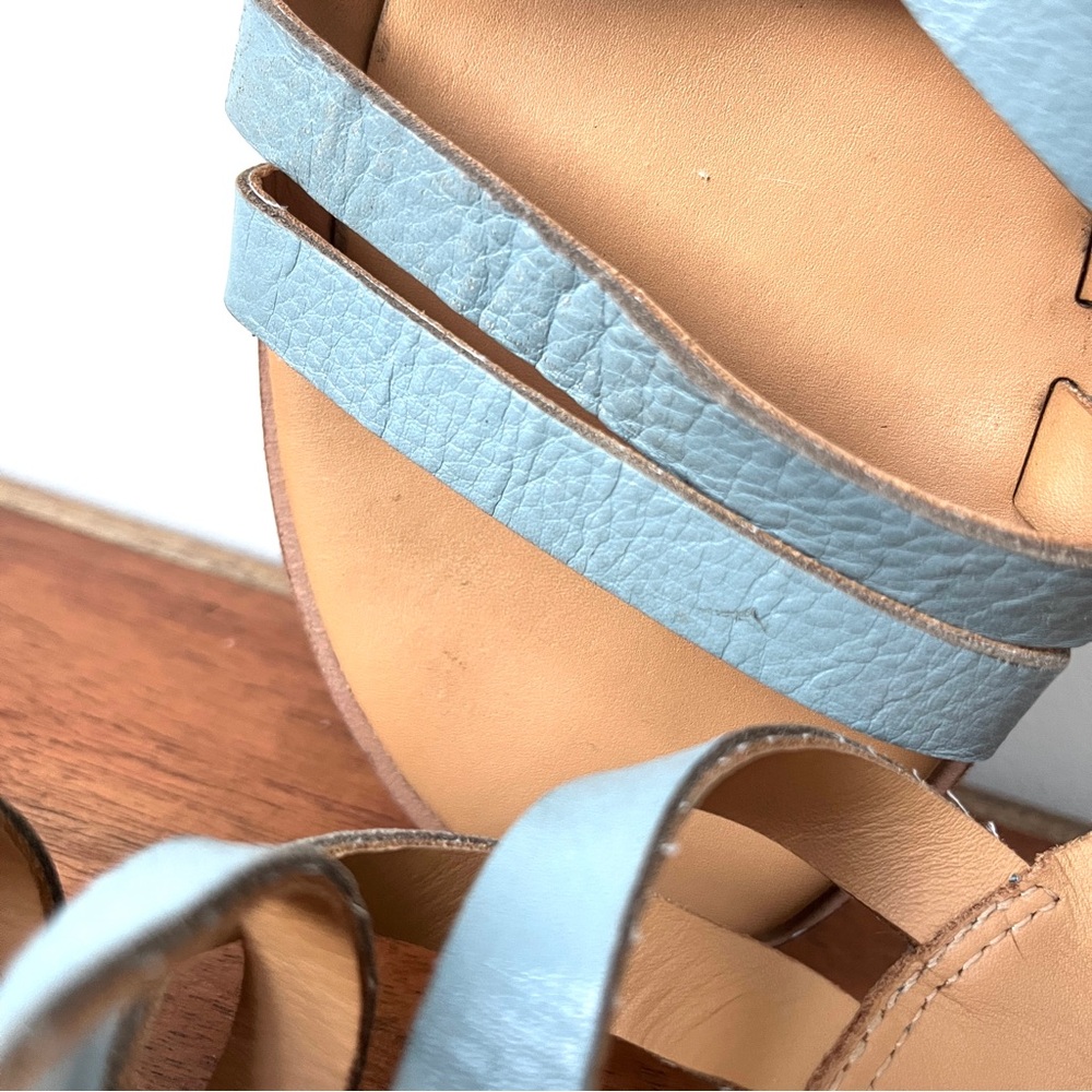 Kork Ease leather sandals in light powder blue. Super soft leather size 9 - Picture 4 of 5